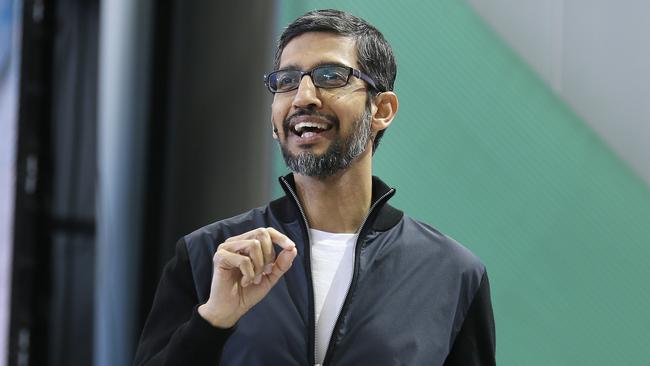 Google CEO Sundar Pichai. Pic: AP