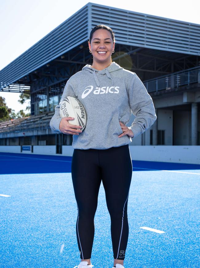 Cherrington is one of the new ambassadors of GOAL College, which operates out of rented rooms in Sydney Olympic Park. Picture: Christian Gilles