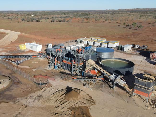 The phosphate rock processing plant established by Centrex at Ardmore.