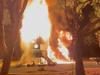 Watch: Children’s playground ravaged by fire