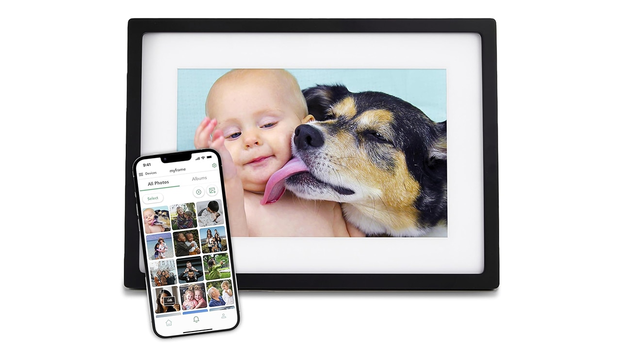 Secure those memories in a Skylight Digital Picture Frame. Picture: Amazon Australia