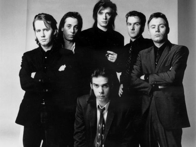 Nick Cave (centre) and The Bad Seeds.