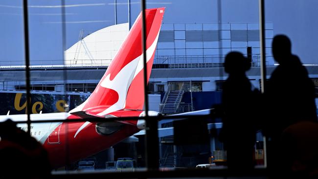 Qantas’ profits are set to top a record $1.6bn following a string of losses. Picture: NCA NewsWire/Jeremy Piper