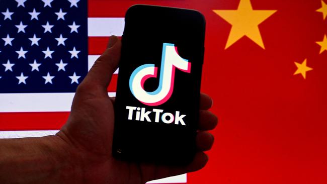 The United States has led the bans on Chinese-owned TikTok. Picture: AFP