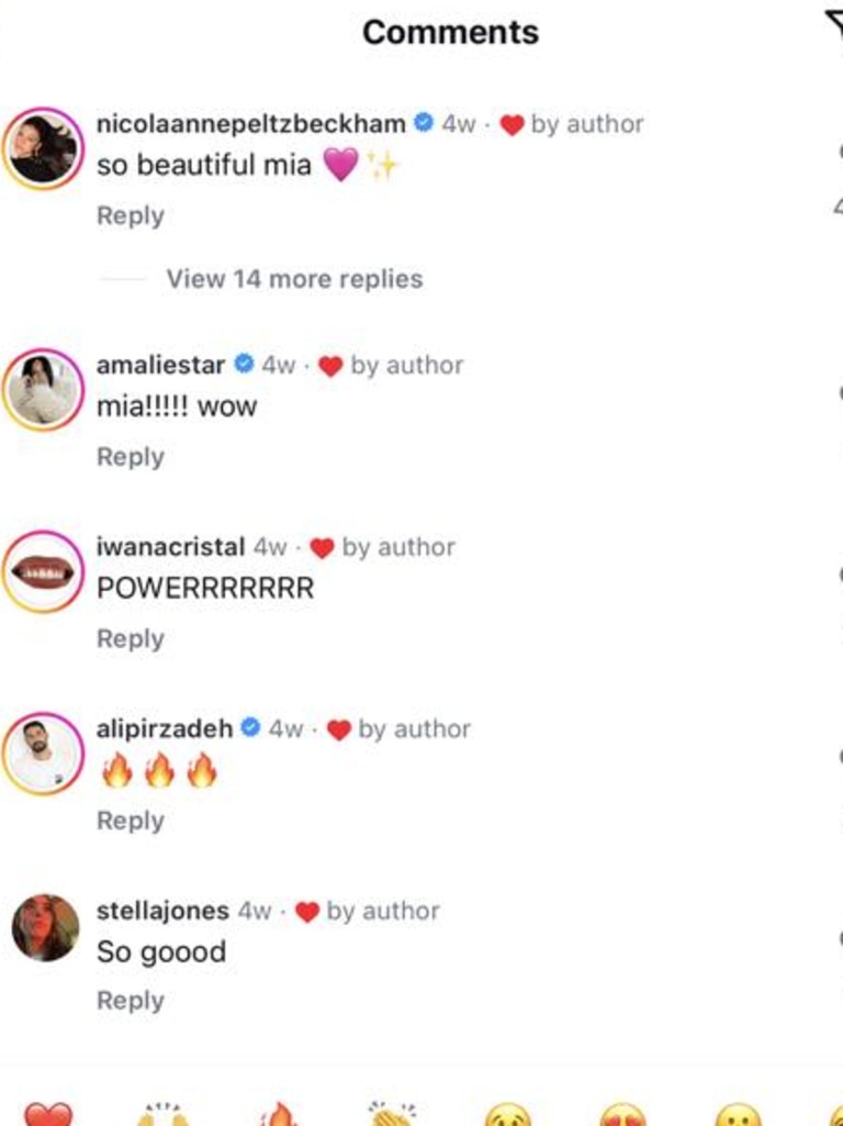 Nicola’s caption – emojis and all – was copied in Cruz’s post two days later.