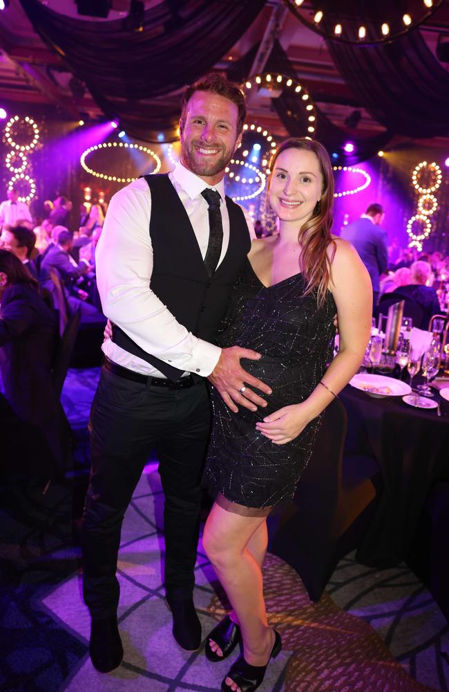 Cody Wright and Jess McMullen at the Gold Coast Business Excellence Awards Gala 2023 at The Star Gold Coast. Picture: Portia Large