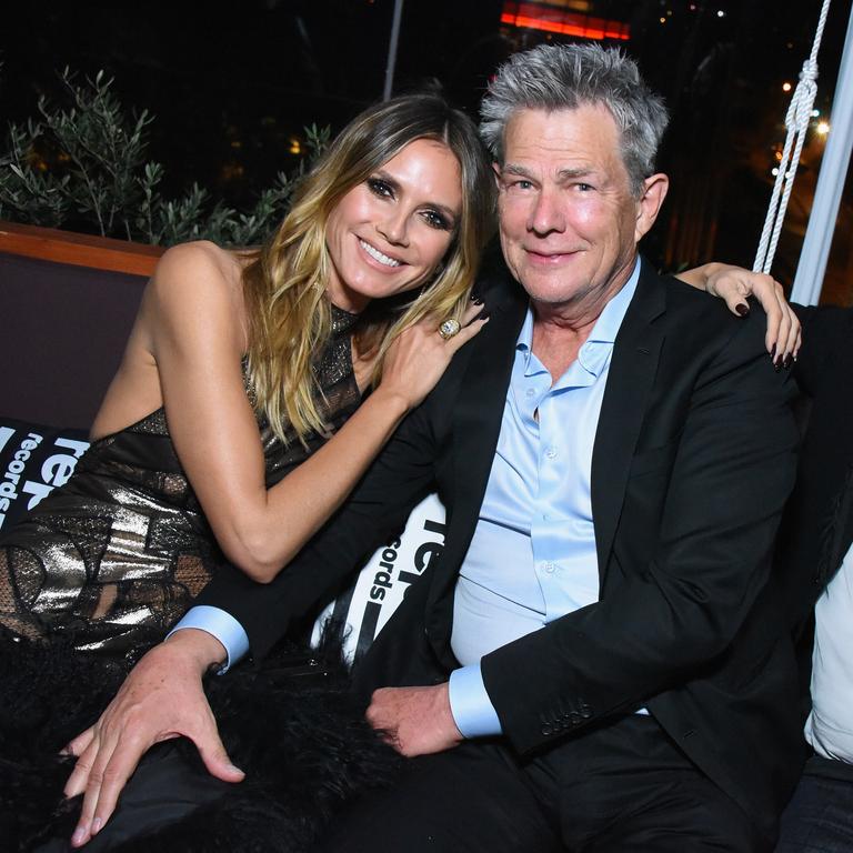 Heidi Klum and David Foster at a celebration of music with Republic Records, in partnership with Absolut and Pryma, at Catch LA on February 12, 2017 in West Hollywood, California. Picture: Getty