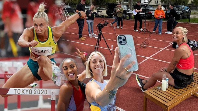 Hurdler Liz Clay quit work and turned the camera on herself to fund her Olympic dream.