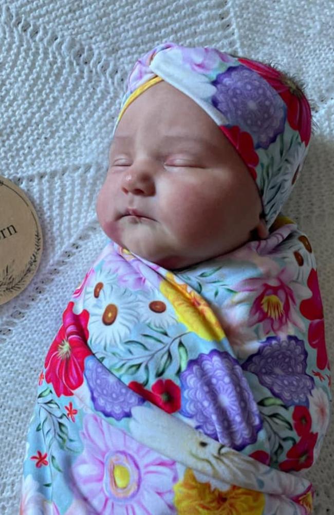 Mackenna Maree Hainsworth was born on February 23 at Mater Mackay, weighing 3430g and measuring 57cm. She is a little sister to Lincoln, and the new addition for mum Kira and dad Josh Hainsworth. Picture: Kira Hainsworth DMBF22