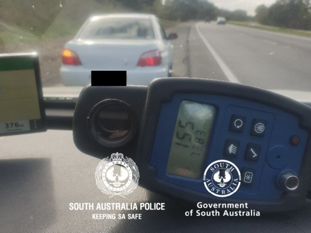 During SA police’s Operation Long Weekend, speeding was one element that was targeted. Picture: SA police