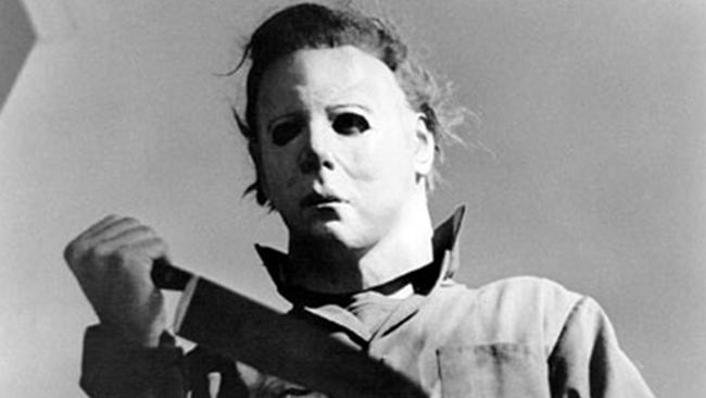 Tony Moran appears as psycho killer Michael Myers in a scene from the 1978 film <i>Halloween.</i>