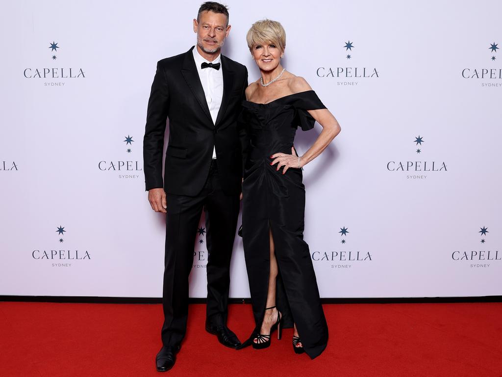 Julie Bishop has reignited rumours she is dating entrepreneur Luke Hepworth after attending another event with him. Picture: Brendon Thorne/Getty Images