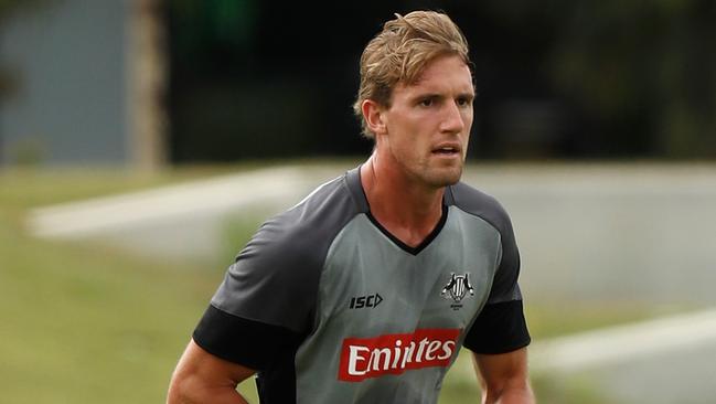 Collingwood’s Lachie Keeffe is being groomed to play as a tall forward in 2017.