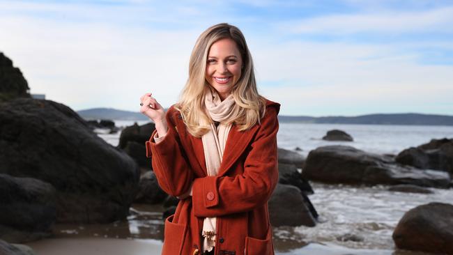 Holly Bowden is the face of a new Tasmanian tourism campaign called Take on Tassie, encouraging Tasmanians to explore the state. Picture: NIKKI DAVIS-JONES