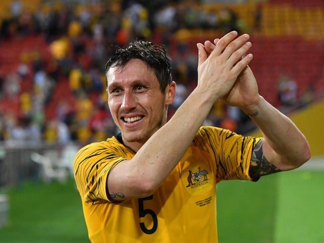 Mark Milligan will take the captain’s arm band for the Asian Cup.