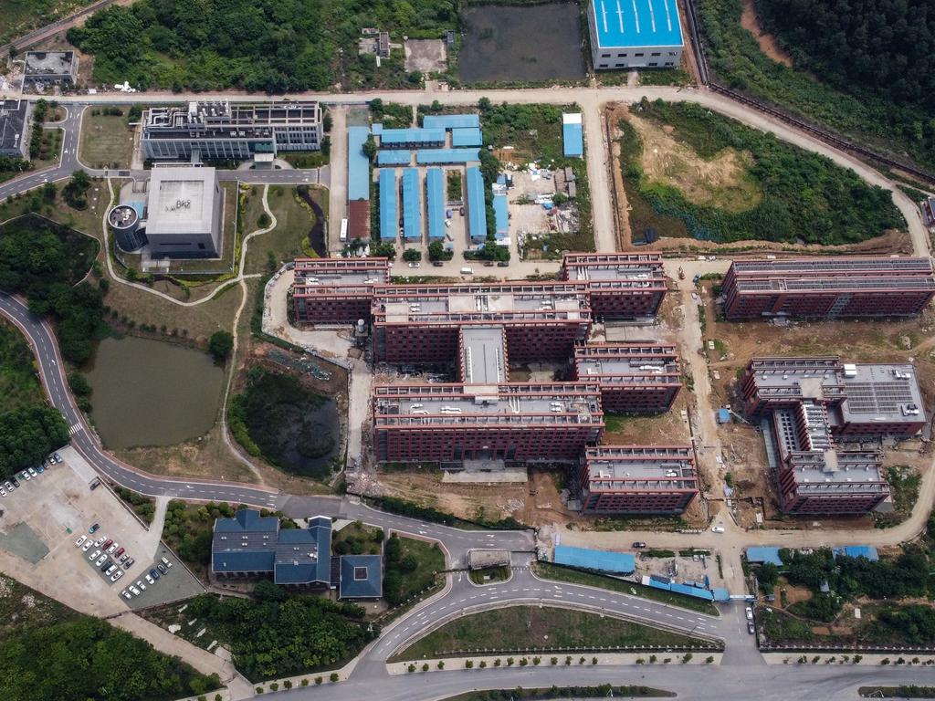 An aerial photo taken on May 27, 2020 on the campus of the Wuhan Institute of Virology in Wuhan. Picture: Hector Retamal / AFP