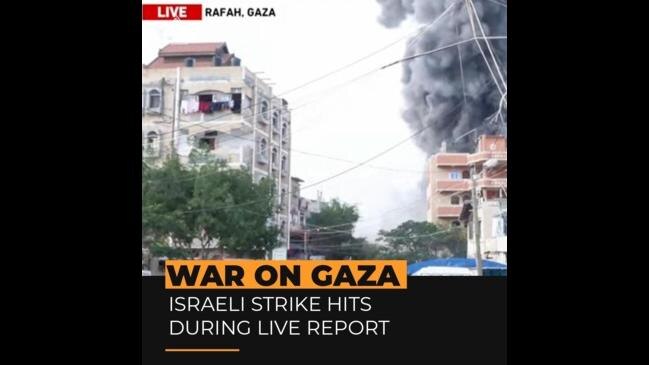 Israeli Strike Hits During Live Report Near Hospital In Rafah | News ...