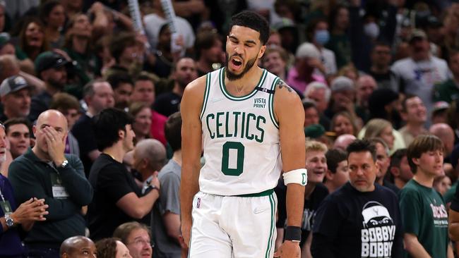 Jayson Tatum of the Boston Celtics. Photo by Stacy Revere/Getty Images.