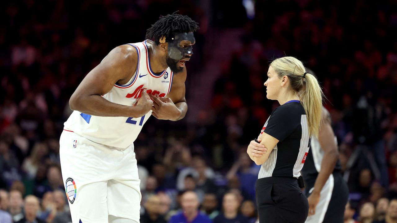 Embiid did not hold back. Emilee Chinn/Getty Images/AFP