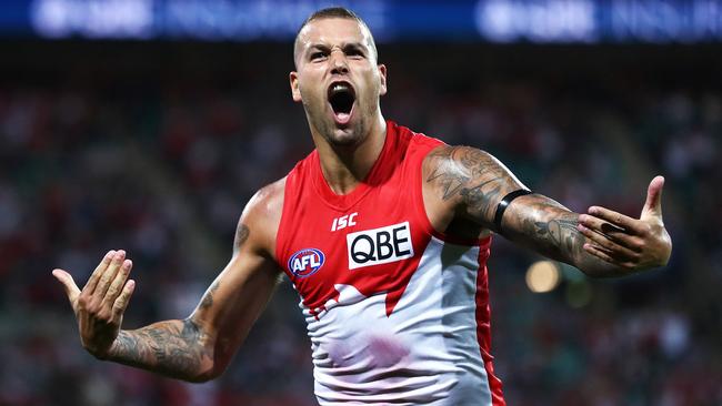 Lance Franklin’s body is beginning to fail him. Picture: Phil Hillyard