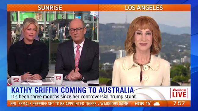 Kathy Griffin tells Sam Armytage "You're full of crap"