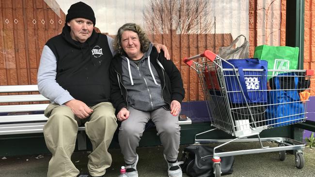 Homeless couple Paul Thomson and Debbie Rakip recently shared their story about living in a Boronia bus shelter.