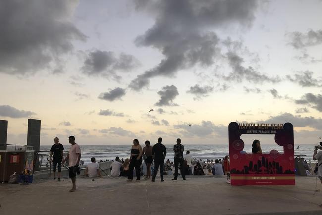 Gold Coast New Year's Day in Surfers Paradise. Picture: Emily Halloran 