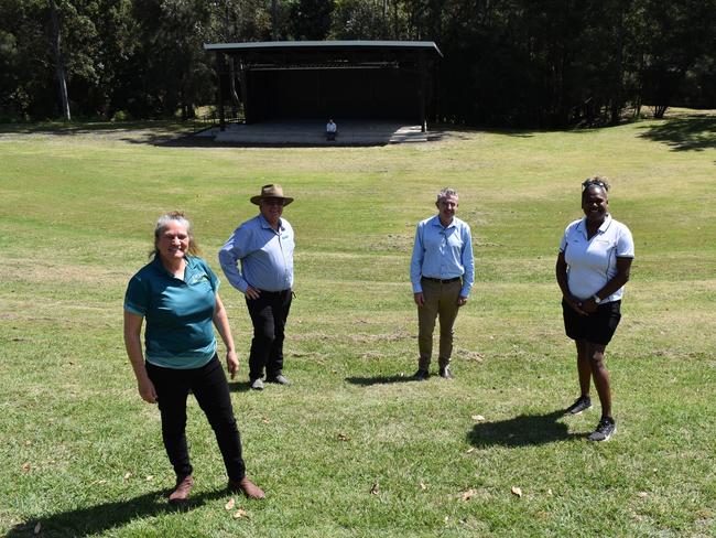 Page MP Kevin Hogan with kyogle deputy mayor John Burley and strategic initatives coordinator Suzie Coulston and Reconciliation president Alethia Walker