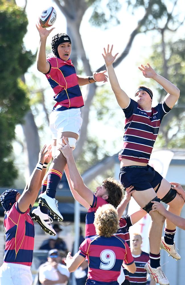 BSHS player Eli Langi BSHS v The Southport School. Saturday July 29, 2023. Picture John Gass