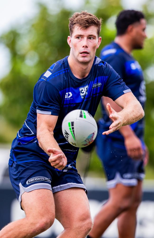 North Queensland Cowboys player Harry Edwards during pre-season training. Picture: Alix Sweeney / North Queensland Cowboys.