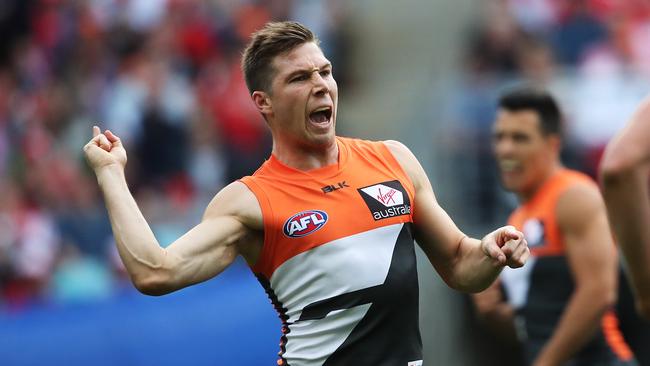 Toby Greene’s GWS Giants defeated the Sydney Swans in the first AFL Qualifying Final at ANZ Stadium. Picture: Phil Hillyard