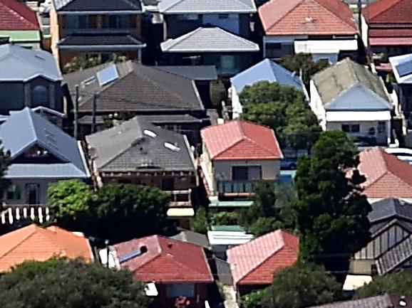 An aerial image shows houses located in the suburb of Matraville, in the New South Wales city of Sydney, Sunday, 17 February 2019. (AAP Image/Sam Mooy) NO ARCHIVING, EDITORIAL USE ONLY