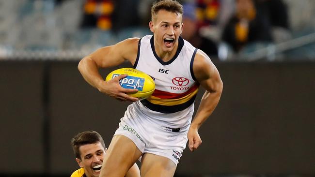 Tom Doedee has quickly asserted himself as a mainstay of the Crows’ backline. Picture: Michael Willson/AFL Media/Getty Images