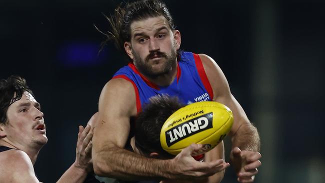 Josh Bruce’s return to the AFL side could come too late for the Western Bulldogs. Picture: Getty Images