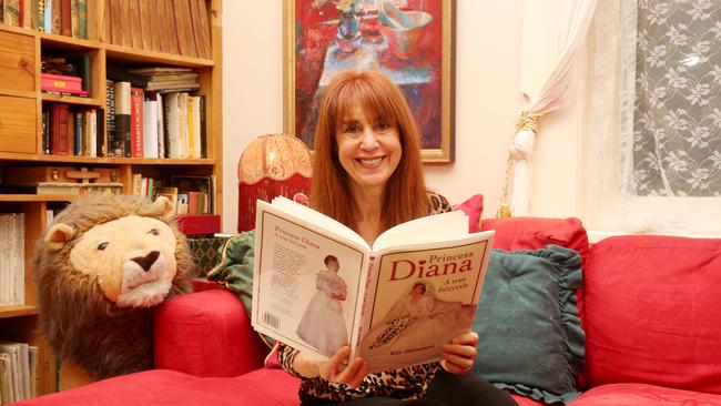 Cremorne author Kay Stammers with her 1997 children's book about Princess Diana. Picture: Peter Kelly