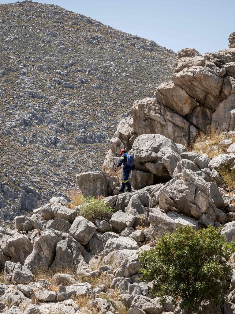 The TV star may have taken a wrong turn which led him to trek in the scorching sun. Picture: AFP