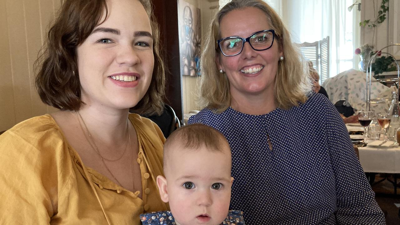 Gympie high tea for International Women's Day – Courtney Murdoch, Morgan Murdoch-Fidler, and Jo Robey.