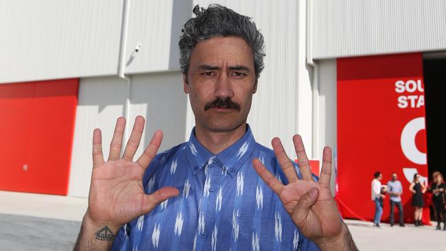 Acclaimed New Zealand director Taika Waititi, pictured at his newworkplace, the $16 million Sound Stage 9 at Village Roadshow Studios, where Thor: Ragnarok will film. Picture: Regi Varghese