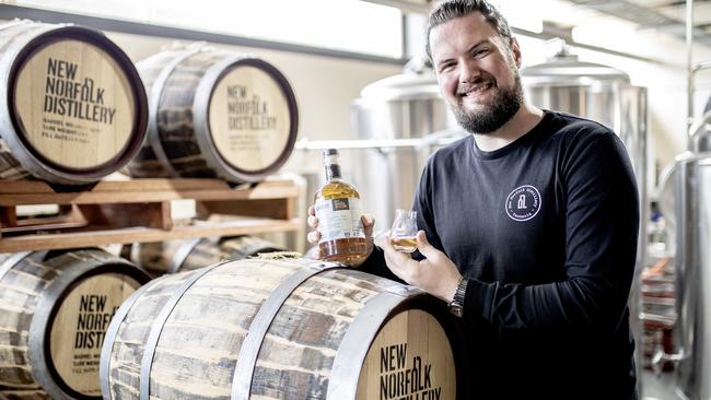 New Norfolk Distillery owner Tarrant Derksen. Picture: Eddie Safarik