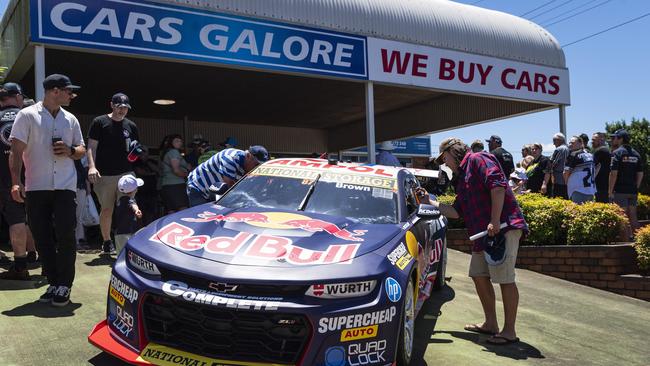 Supercar champion Will Brown's race car on display at Cars Galore in Toowoomba, Sunday, November 24, 2024. Picture: Kevin Farmer