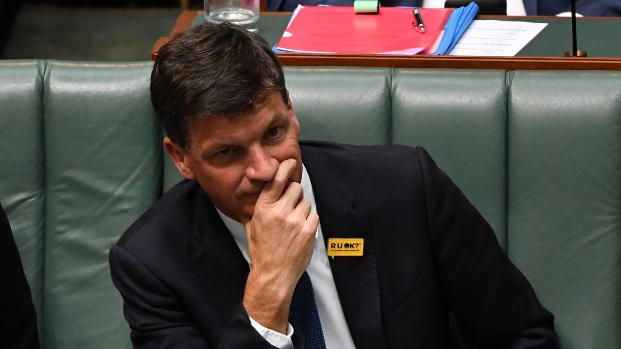 Angus Taylor says Australia has close to 90 days worth of fuel in reserves. Picture: AAP Image/Mick Tsikas