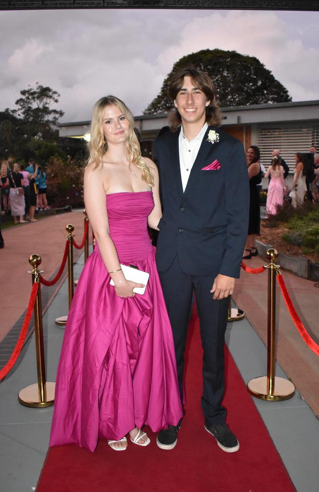 Students arrive at Noosa District State High School formal.