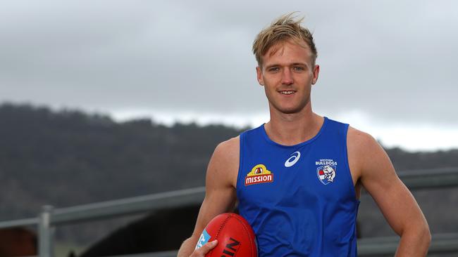 EUROA, AUSTRALIA - APRIL 05: Western Bulldogs AFL player Will Hayes trains on his family's property, as he looks to keep fit while the 2020 AFL season is on hold, at Lindsay Park Racing Stables on April 05, 2020 in Euroa, Australia. (Photo by Robert Cianflone/Getty Images)1