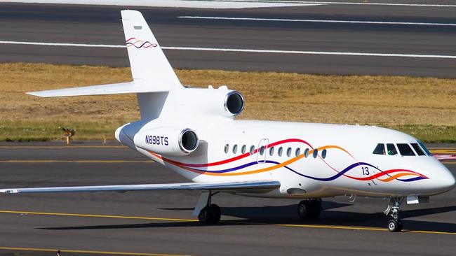 Taylor Swift’s Dassault Falcon 900. Picture: Supplied