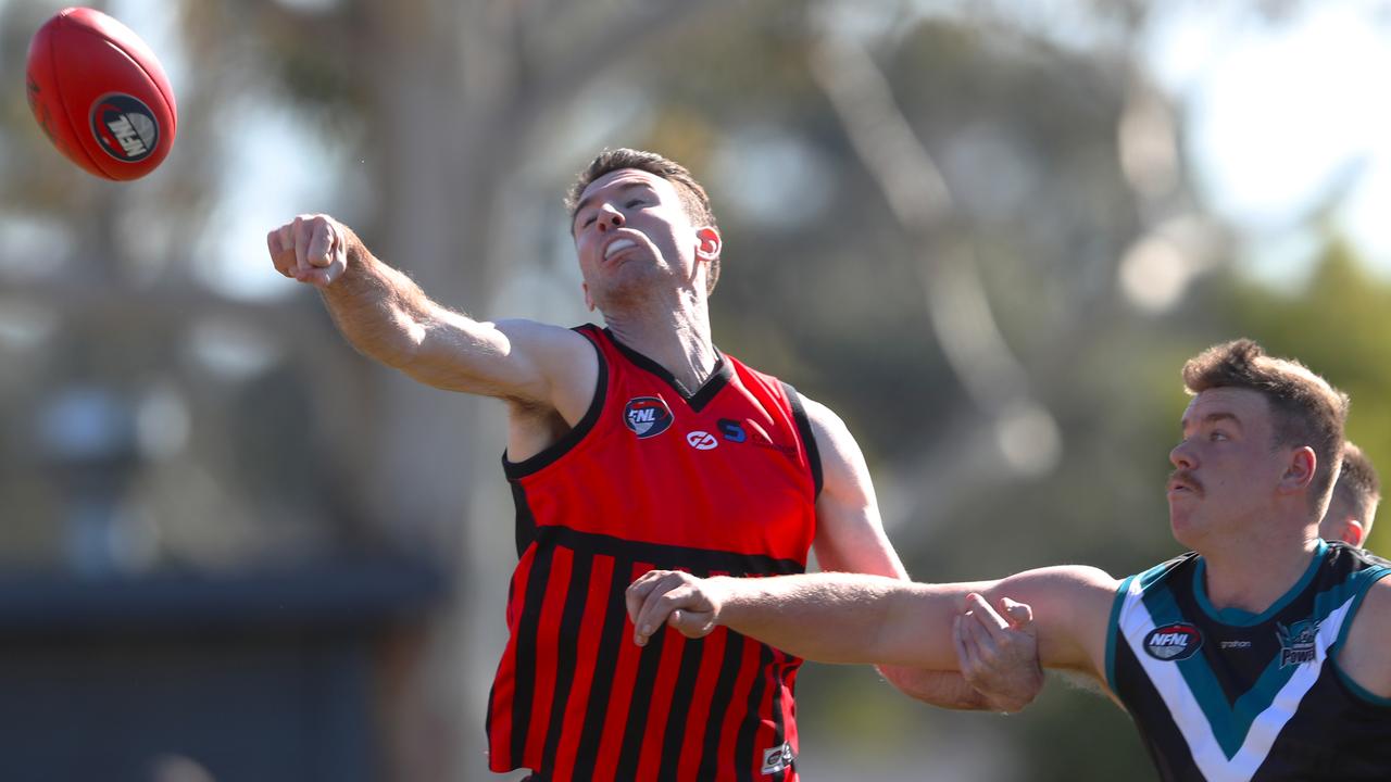 Mitch Anderson in action for Panton Hill. Picture: David Crosling