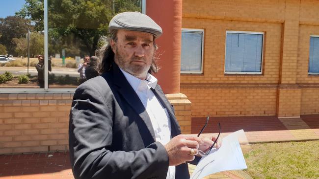 Geoffrey Mortensen leaves the Elizabeth Magistrates Court after pleading guilty to two counts of animal neglect. Picture: Colin James