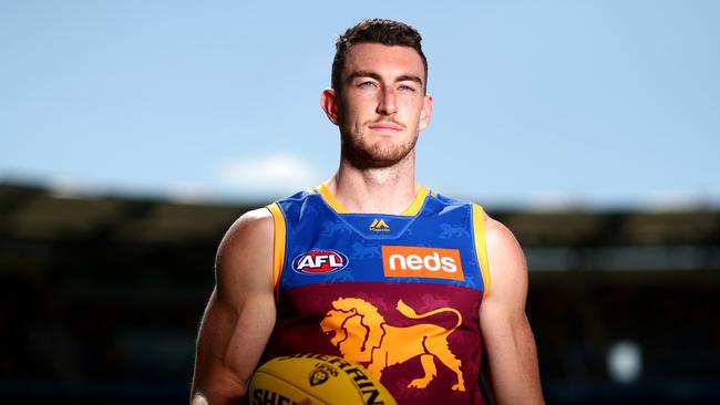 Daniel McStay will play his 100th game in Brisbane Lions top-of-the-table clash against Geelong. Picture: Chris Hyde.