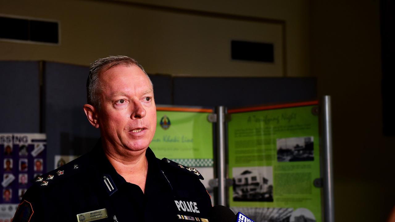 Commander Matt Hollamby said Operation Drina had assisted Alice Springs police operations during a period which typically saw a spike in property crime. Picture: Justin Kennedy