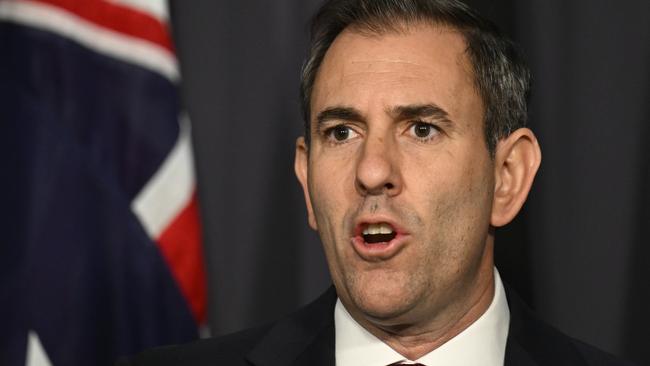 Treasurer Jim Chalmers has defended Labor’s super tax plan. Picture: NewsWire/Martin Ollman