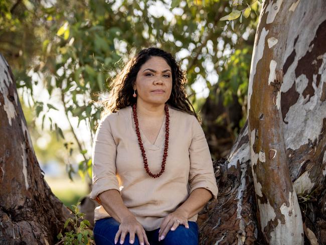 Jacinta Nampijinpa Price pictured in Alice Springs in February. Picture: Liam Mendes